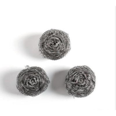 Губка металлическая для посуды 3 шт спираль LS-0760 Baizheng