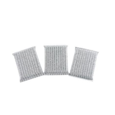 Губка поролоновая с металлизированной нитью для посуды 4 шт микс Baizheng