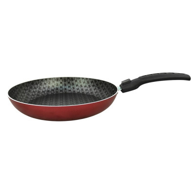 Сковорода алюминиевая 24 см съемная ручка бордо Кружево Калитва