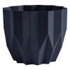 Мини фото Кашпо пластиковое  3 л антрацит Геометрия Bmc