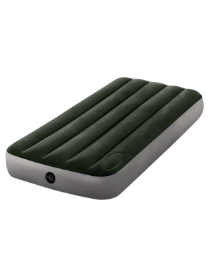 Матрас надувной 191*76*25 см встроенный ножной насос Intex