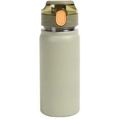 Термос пластиковый  0,6 л узкое горло ремень колба нержавеющая сталь в ассортименте Baizheng