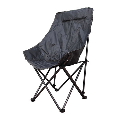 Стул со спинкой туристический складной 58*38*90 см до 120 кг черный Baizheng