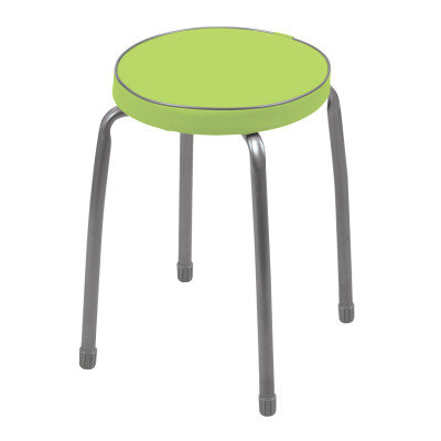 Табурет металлический 340*340*460 мм с мягким сиденьем фисташковый Фабрик 2 Nika