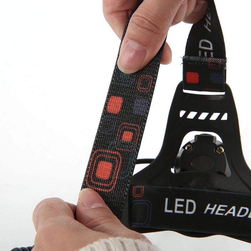 Фонарь налобный  led 12*10*10 см 2 аккумулятора 3 режима свечения USB 5V Baizheng