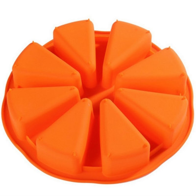 Форма силиконовая для выпечки  27х5 см 8 кексов в ассортименте Baizheng