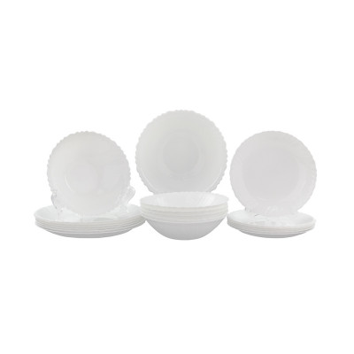 Набор стеклокерамический столовый 19 пр Снег Chinbull Мфк