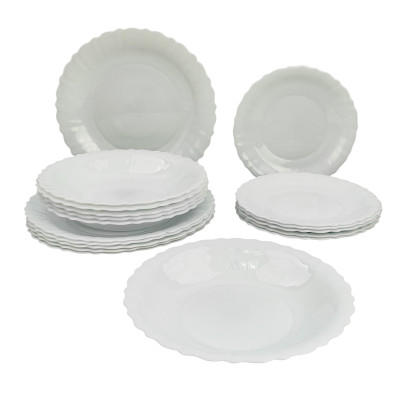 Набор стеклокерамический столовый 18 пр PO-18SD-V Viola Parsopal