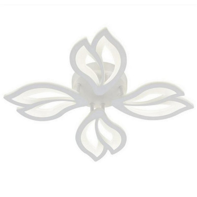 Люстра светодиодная 4 плафона 50,7*7,5 см 72 Вт 5184LM 16м2 3 цвета пульт белый Baizheng Люстра светодиодная 4 плафона 50,7*7,5 см 72 Вт 5184LM 16м2 3 цвета пульт белый Baizheng