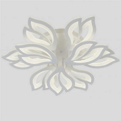 Люстра светодиодная 9 плафонов 57,8*12 см 162Вт 11664LM 30м2 3 цвета пульт белый Baizheng Люстра светодиодная 9 плафонов 57,8*12 см 162Вт 11664LM 30м2 3 цвета пульт белый Baizheng