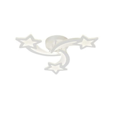 Люстра светодиодная 3 плафона 57,2*7,5 см 78 Вт 5616LM 20м2 3 цвета пульт белый Baizheng Люстра светодиодная 3 плафона 57,2*7,5 см 78 Вт 5616LM 20м2 3 цвета пульт белый Baizheng