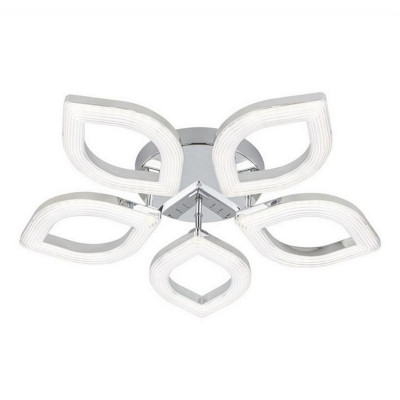 Люстра светодиодная 5 плафонов 60*10 см 80Вт 5760LM 25м2 3 цвета пульт хром Baizheng Люстра светодиодная 5 плафонов 60*10 см 80Вт 5760LM 25м2 3 цвета пульт хром Baizheng