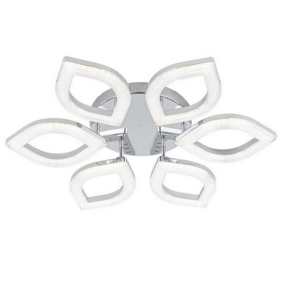 Люстра светодиодная 6 плафонов 65*10 см 96Вт 6912LM 30м2 3 цвета пульт хром Baizheng Люстра светодиодная 6 плафонов 65*10 см 96Вт 6912LM 30м2 3 цвета пульт хром Baizheng