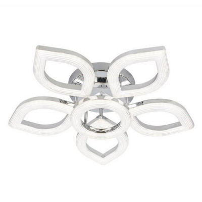 Люстра cветодиодная 6 плафонов 60*15 см 96Вт 6912LM 30м2 3 цвета пульт хром Baizheng Люстра cветодиодная 6 плафонов 60*15 см 96Вт 6912LM 30м2 3 цвета пульт хром Baizheng