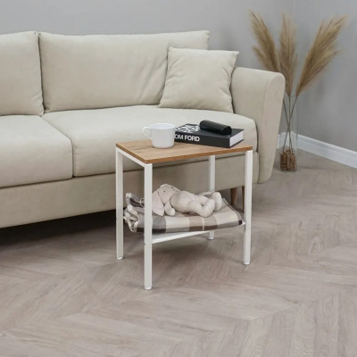 Этажерка металлическая 4-х ярусная 48х18х98,5 см серый Ладья 14 К ЗМИ