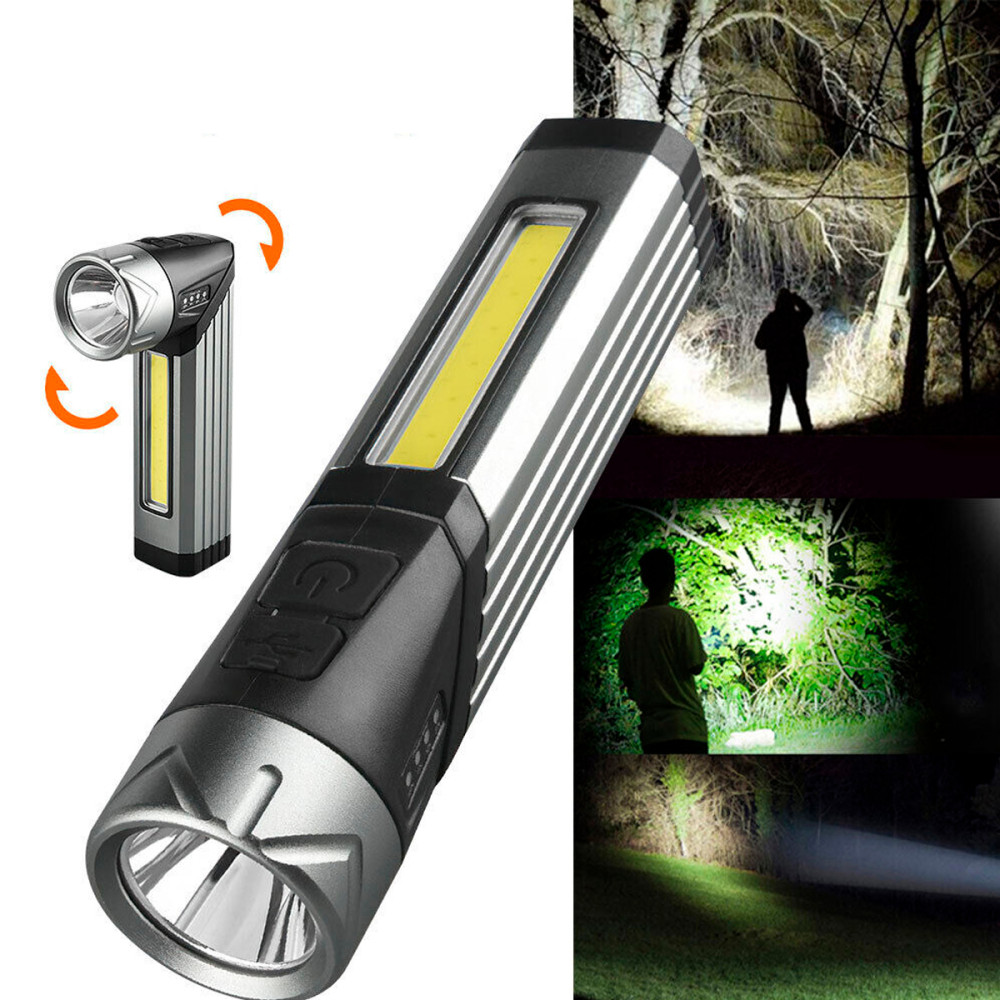 Фонарь ручной 1 led 14х3,4 cm USB XC-508 Baizheng