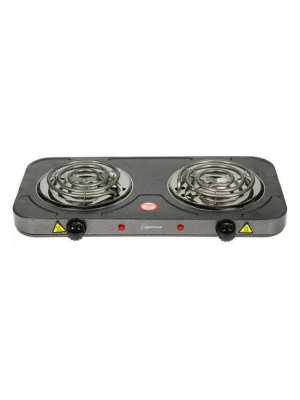 Электроплита двухконфорочная 2 кВт спираль серая HS-1105 HomeStar