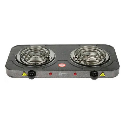 Электроплита двухконфорочная 2 кВт спираль серая HS-1105 HomeStar
