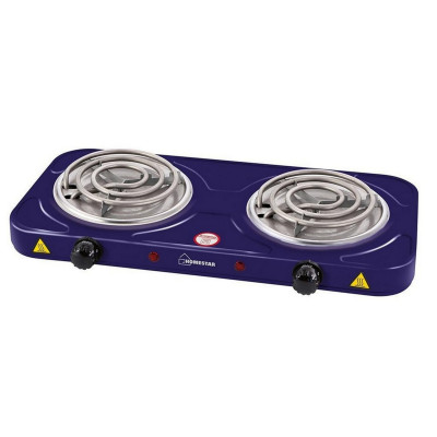 Электроплита двухконфорочная 2 кВт спираль сапфир HS-1105 HomeStar