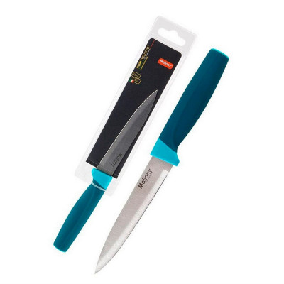 Нож нержавеющая сталь лезвие 12,7 см 1,2 мм универсальный пластиковая ручка блистер Velutto Mallony Нож нержавеющая сталь лезвие 12,7 см 1,2 мм универсальный пластиковая ручка блистер Velutto Mallony