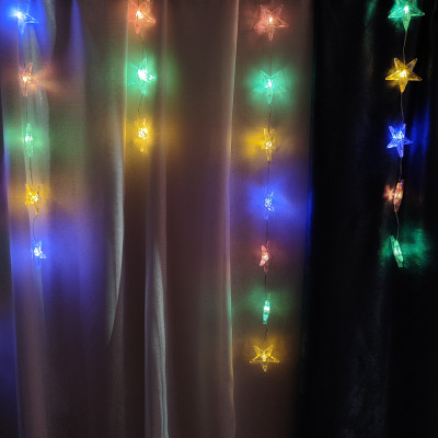 Гирлянда светодиодная 3 м 30*50*70 мм бахрома Звезды разноцветный NP-1275 Fex Гирлянда светодиодная 3 м 30*50*70 мм бахрома Звезды разноцветный NP-1275 Fex