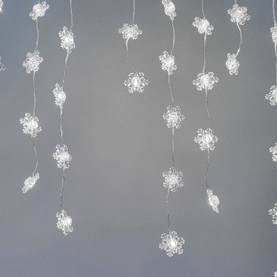 Гирлянда светодиодная 3х1 м 2,5 см бахрома Снежинки желтый NP-1271 Fex Гирлянда светодиодная 3х1 м 2,5 см бахрома Снежинки желтый NP-1271 Fex