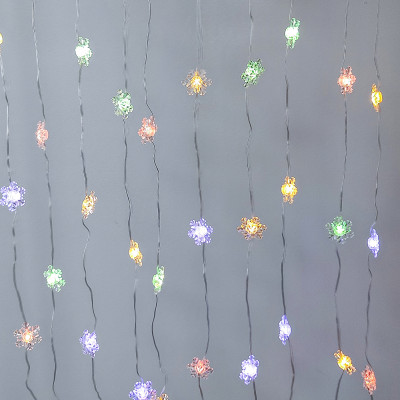 Гирлянда светодиодная 3х1 м 2,5 см бахрома Снежинки желтый NP-1272 Fex Гирлянда светодиодная 3х1 м 2,5 см бахрома Снежинки желтый NP-1272 Fex