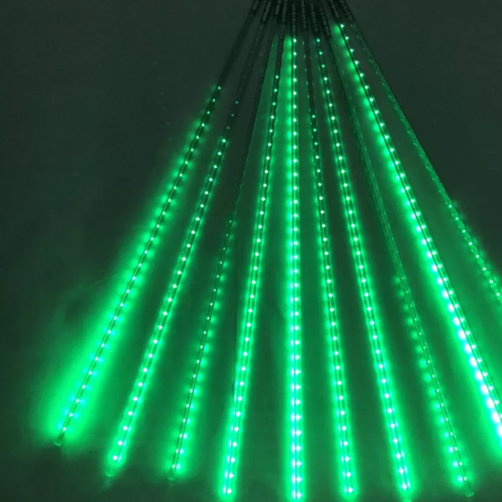 Гирлянда светодиодная  8 ламп по 30 см 288 led сосульки зеленый Там там