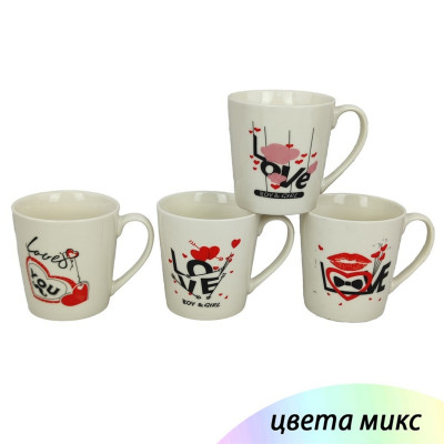 Кружка керамическая 370 мл микс Baizheng