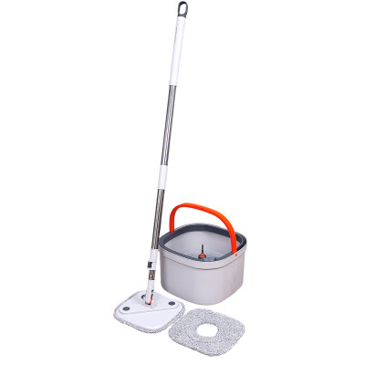 Набор ведро пластиковое 11 л + швабра метал 31х31х19 см металл ручка Baizheng