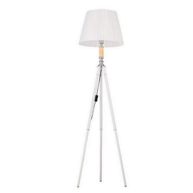 Торшер 1 плафон 160х40х45 см Е27 60Вт 4м2 плафон пластик белый Baizheng