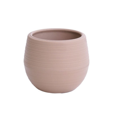 Кашпо пластиковое  0,5 л поддон кофе с молоком Дуэт Ангарск