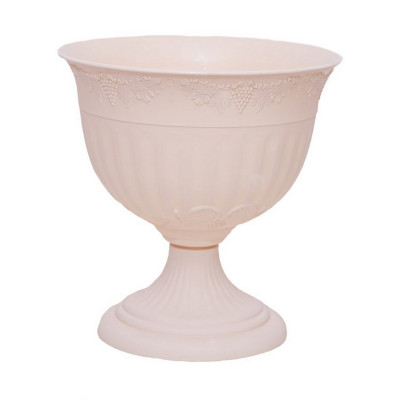 Вазон пластиковый  8 л ножка бежевый Ангара N2 Ангарск