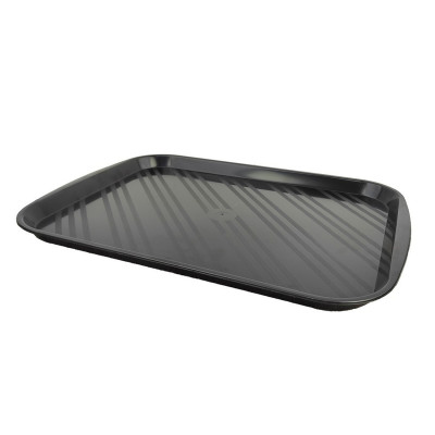 Поднос пластиковый прямоугольный 480*360*25 мм коричневый Альтернатива