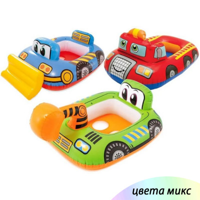 Круг для плавания 86*58 см микс Intex