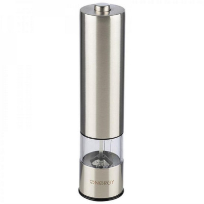 Перцемолка аккумуляторная стальная 70 мл 6 Вт 4*АА металлик Energy Перцемолка аккумуляторная стальная 70 мл 6 Вт 4*АА металлик Energy