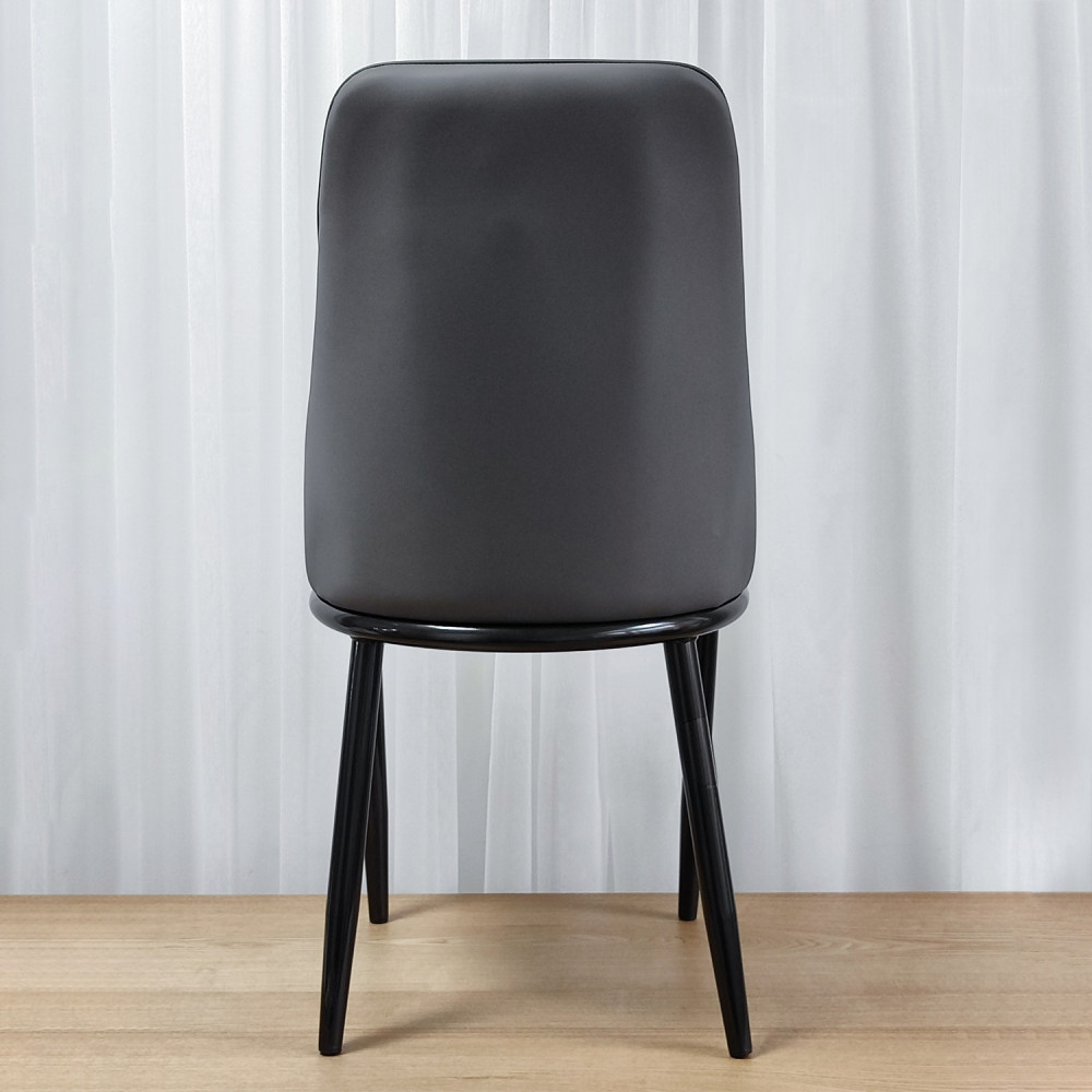 Стул металлический Baizheng 88×47×45 см, искусственная кожа, серый, до 150 кг
