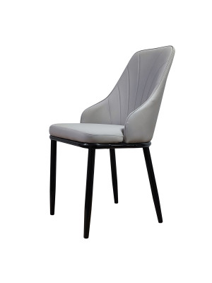Стул металлический Baizheng 88×47×45 см, искусственная кожа, серый, до 150 кг Стул металлический Baizheng 88×47×45 см, искусственная кожа, серый, до 150 кг