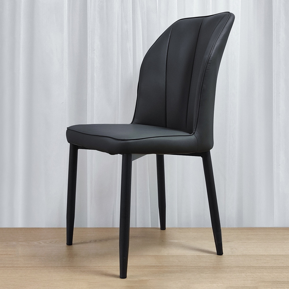 Стул металлический Baizheng 89×43×45 см, искусственная кожа, черный, до 150 кг