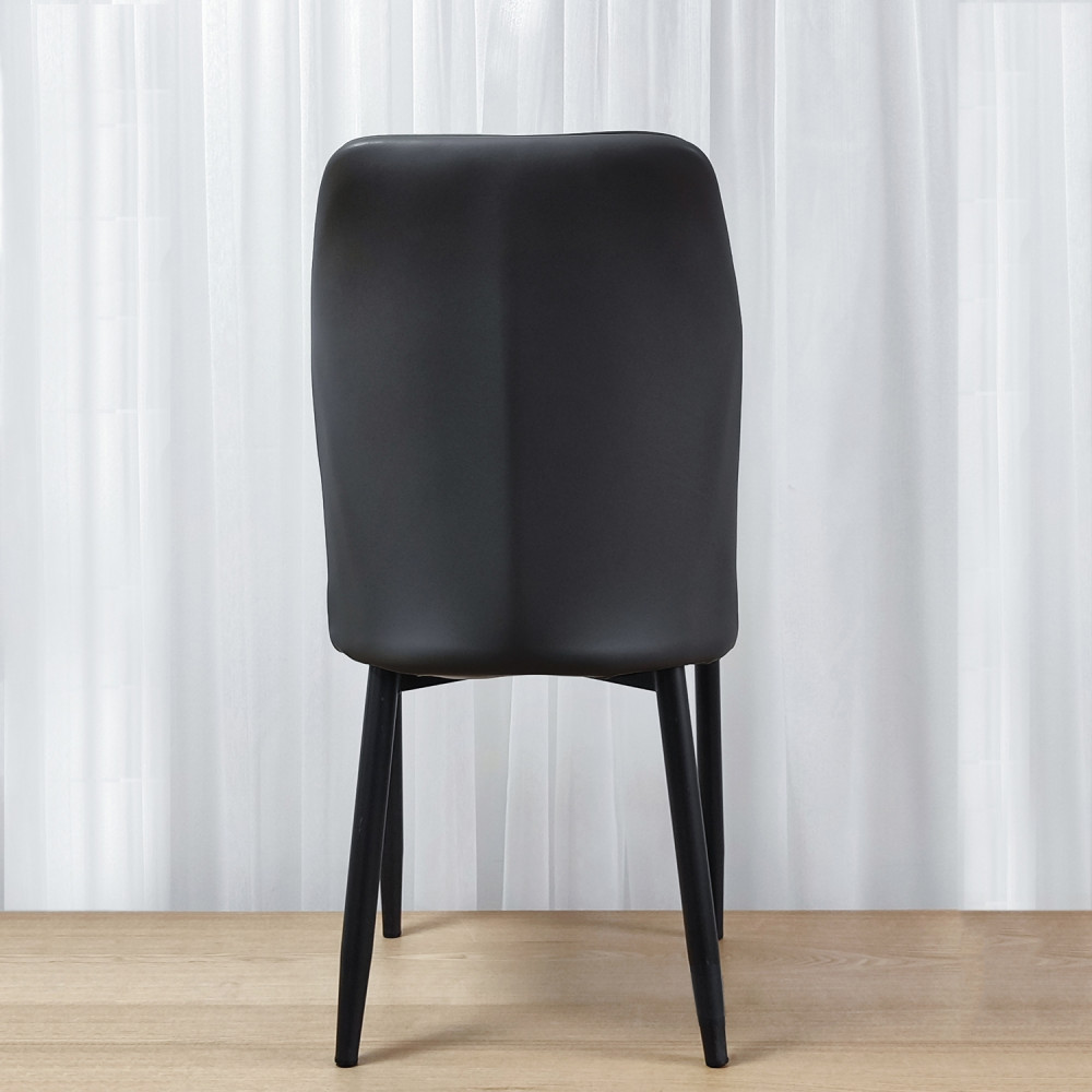 Стул металлический Baizheng 89×43×45 см, искусственная кожа, черный, до 150 кг