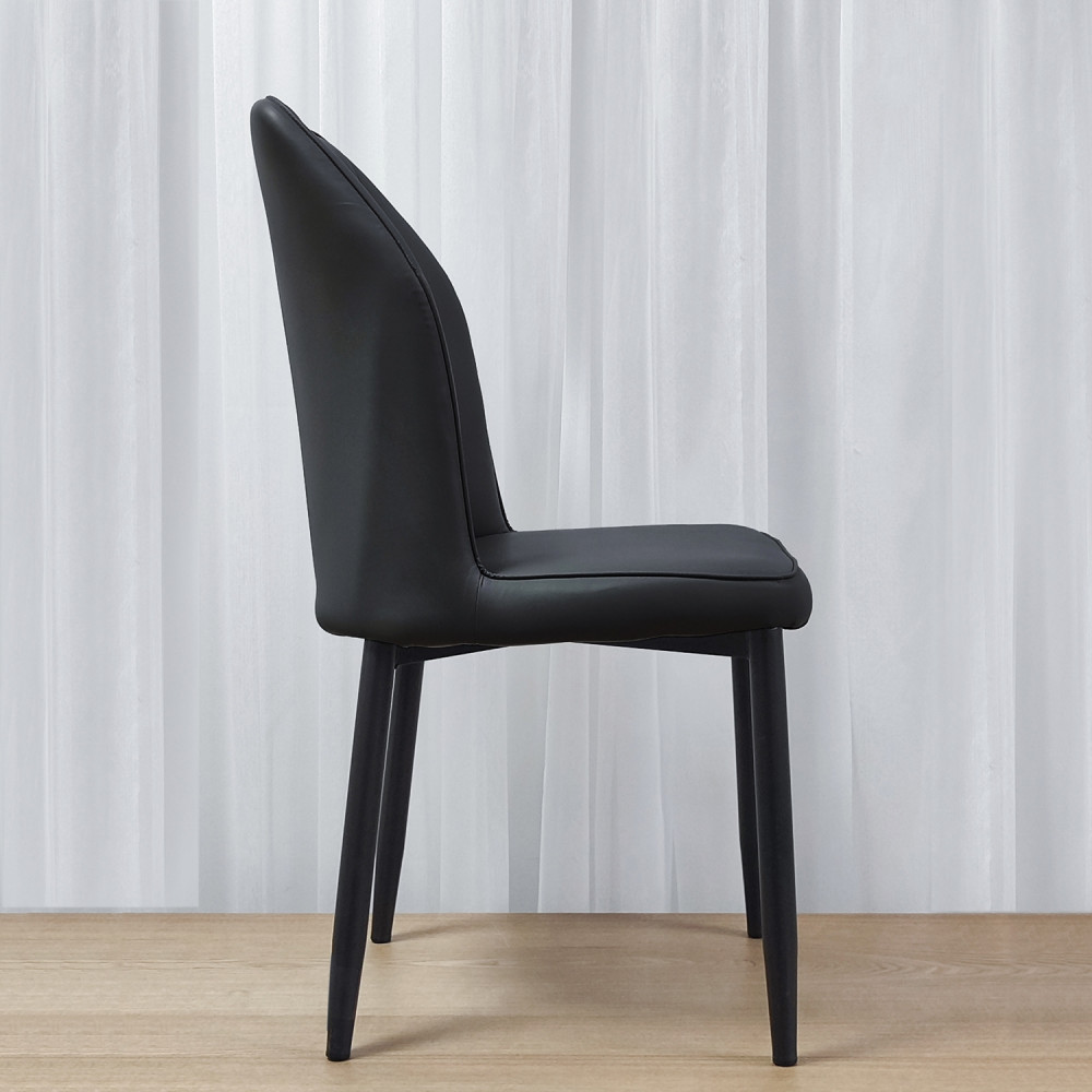 Стул металлический Baizheng 89×43×45 см, искусственная кожа, черный, до 150 кг