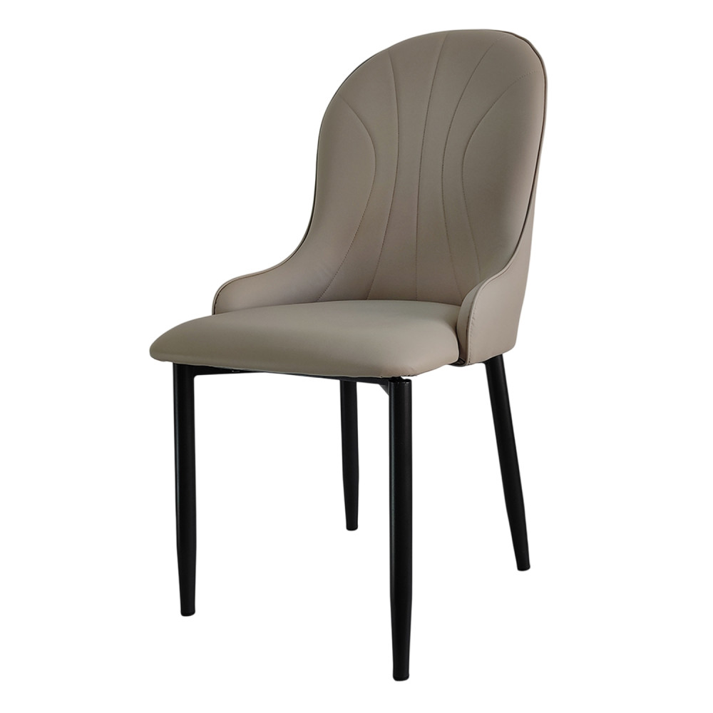 Стул металлический Baizheng 89×46×45 см, искусственная кожа, бежевый, до 150 кг