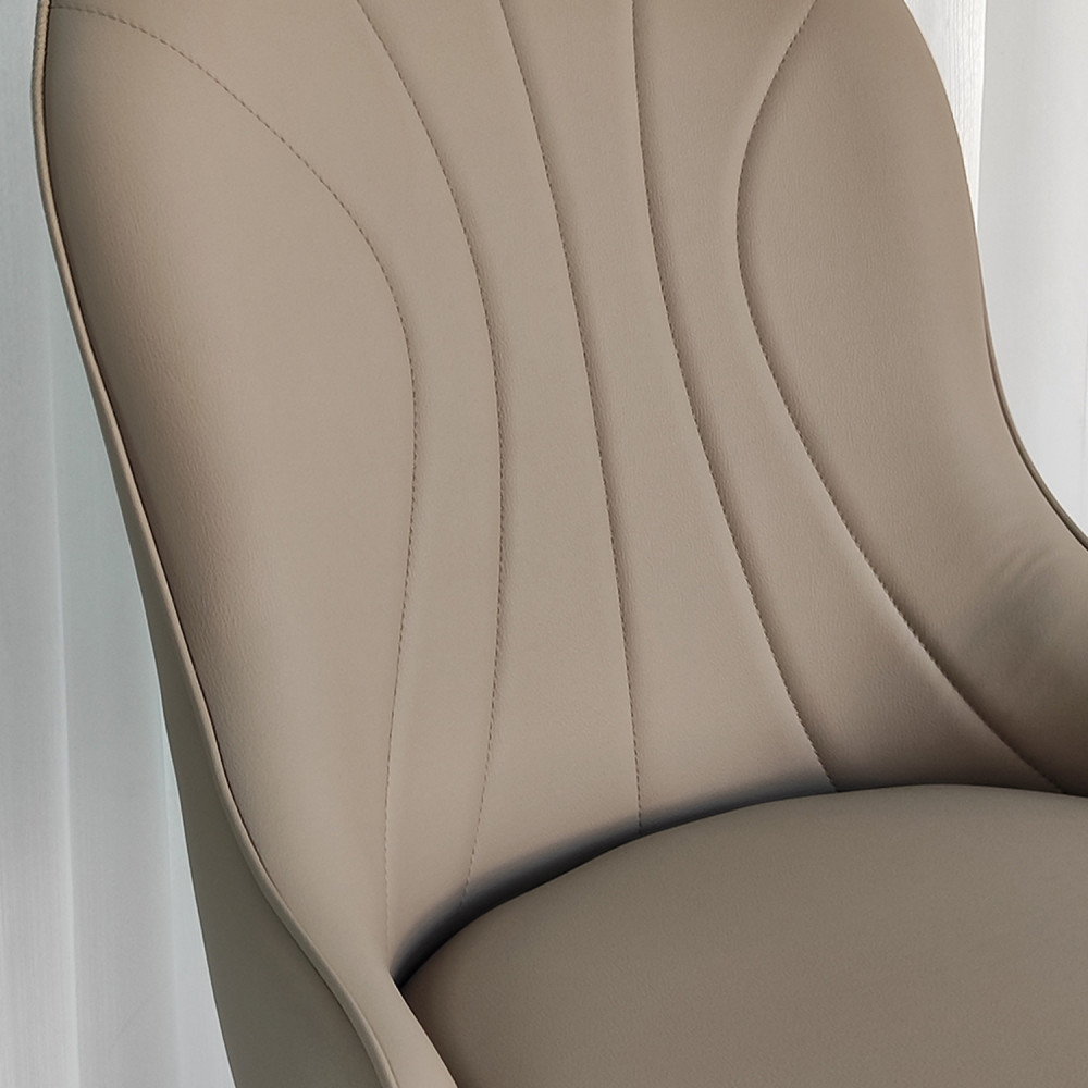 Стул металлический Baizheng 89×46×45 см, искусственная кожа, бежевый, до 150 кг
