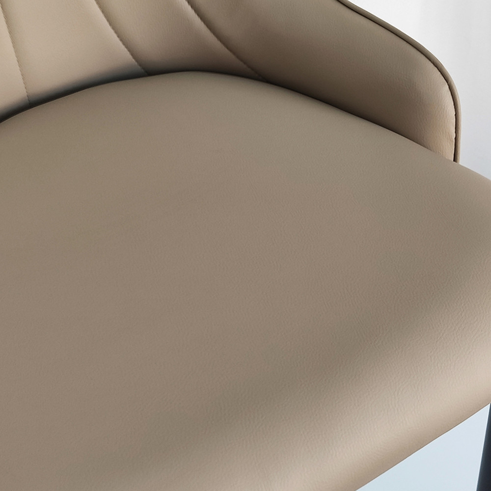 Стул металлический Baizheng 89×46×45 см, искусственная кожа, бежевый, до 150 кг