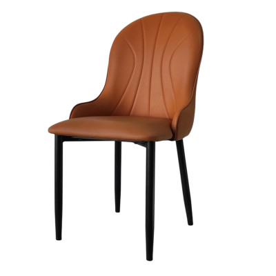 Стул металлический 89*46*45 см до 150 кг искусственная кожа коричневый Baizheng