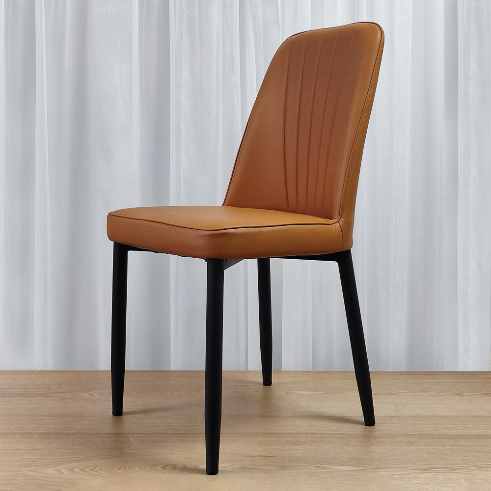 Стул металлический Baizheng 87×53×45 см, искусственная кожа, коричневый, до 150 кг
