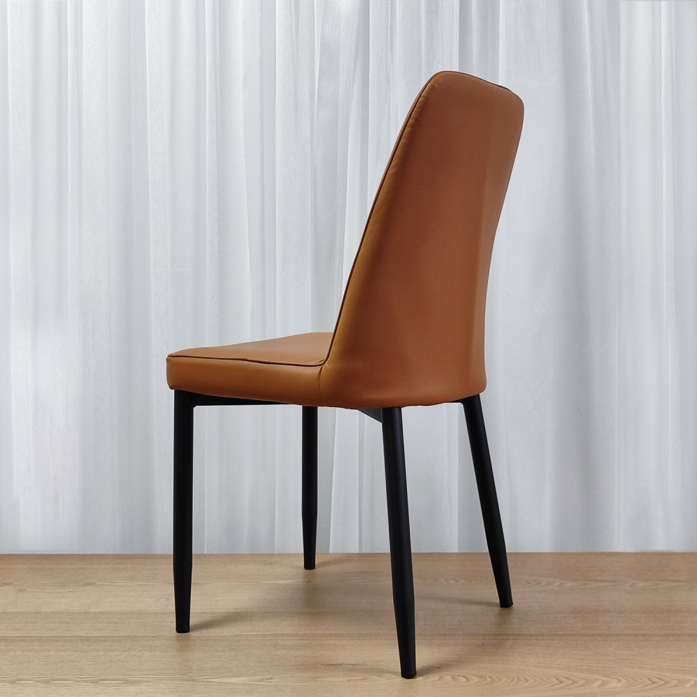 Стул металлический Baizheng 87×53×45 см, искусственная кожа, коричневый, до 150 кг