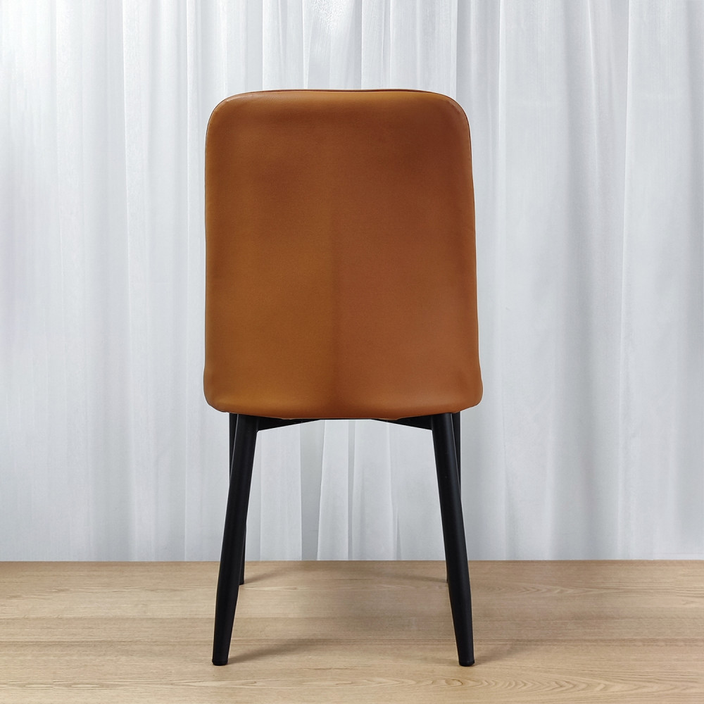 Стул металлический Baizheng 87×53×45 см, искусственная кожа, коричневый, до 150 кг