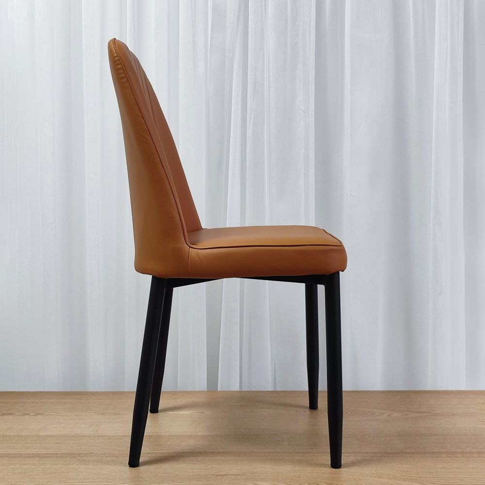 Стул металлический Baizheng 87×53×45 см, искусственная кожа, коричневый, до 150 кг
