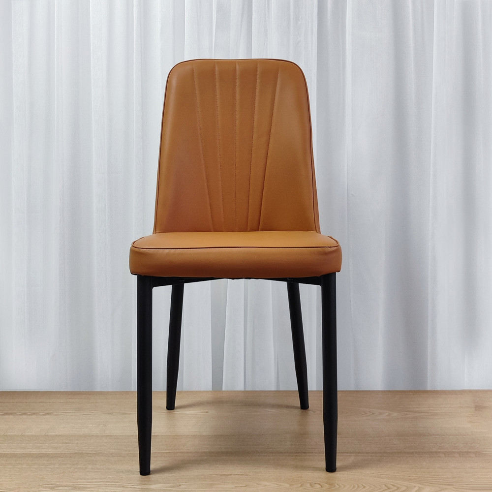 Стул металлический Baizheng 87×53×45 см, искусственная кожа, коричневый, до 150 кг
